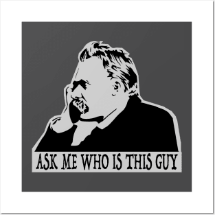 Nietzsche stencil Posters and Art